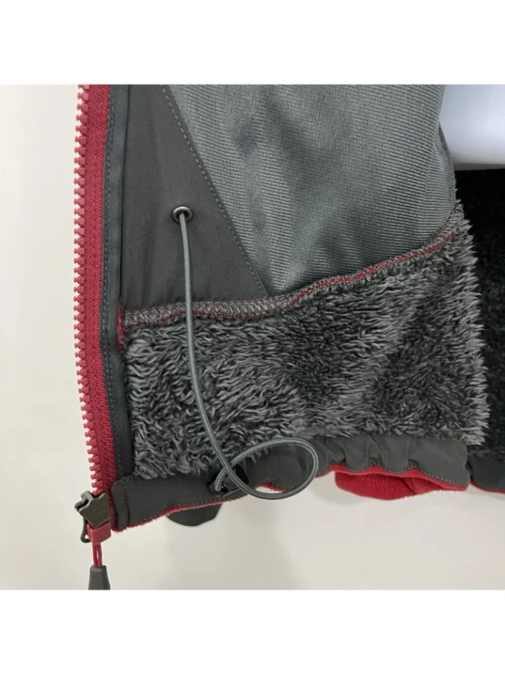 The North Face Red Sherpa Lined Chimborazo Zipper Front Jacket